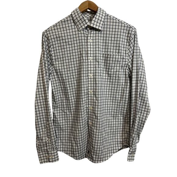 johnnie-O Other - Johnnie-O Prep-Formance Button Down Shirt Small White Blue Check Stretch